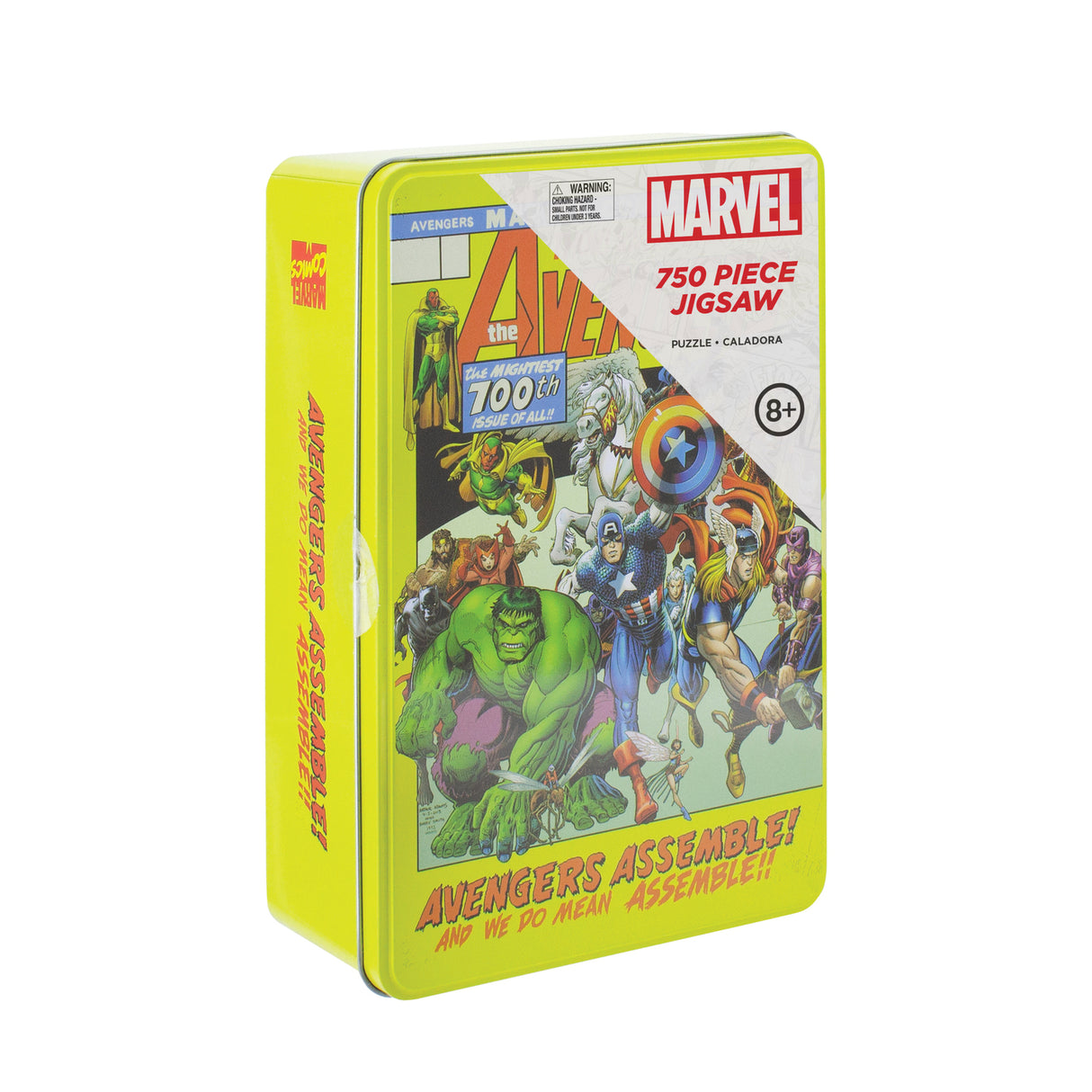 Avengers Comic Cover Puzzle mit 750 Teilen in einer Metalldose