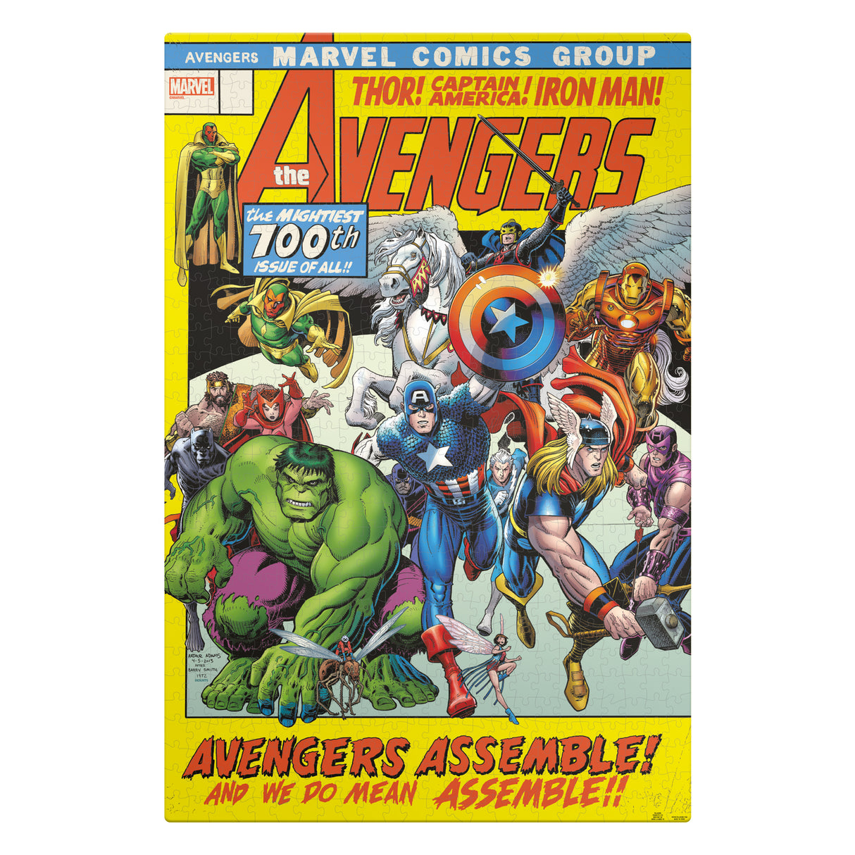 Marvel Avengers Comic Cover Puzzle 750 Teile  Geschenkidee für Kids ab 8  Jahren –