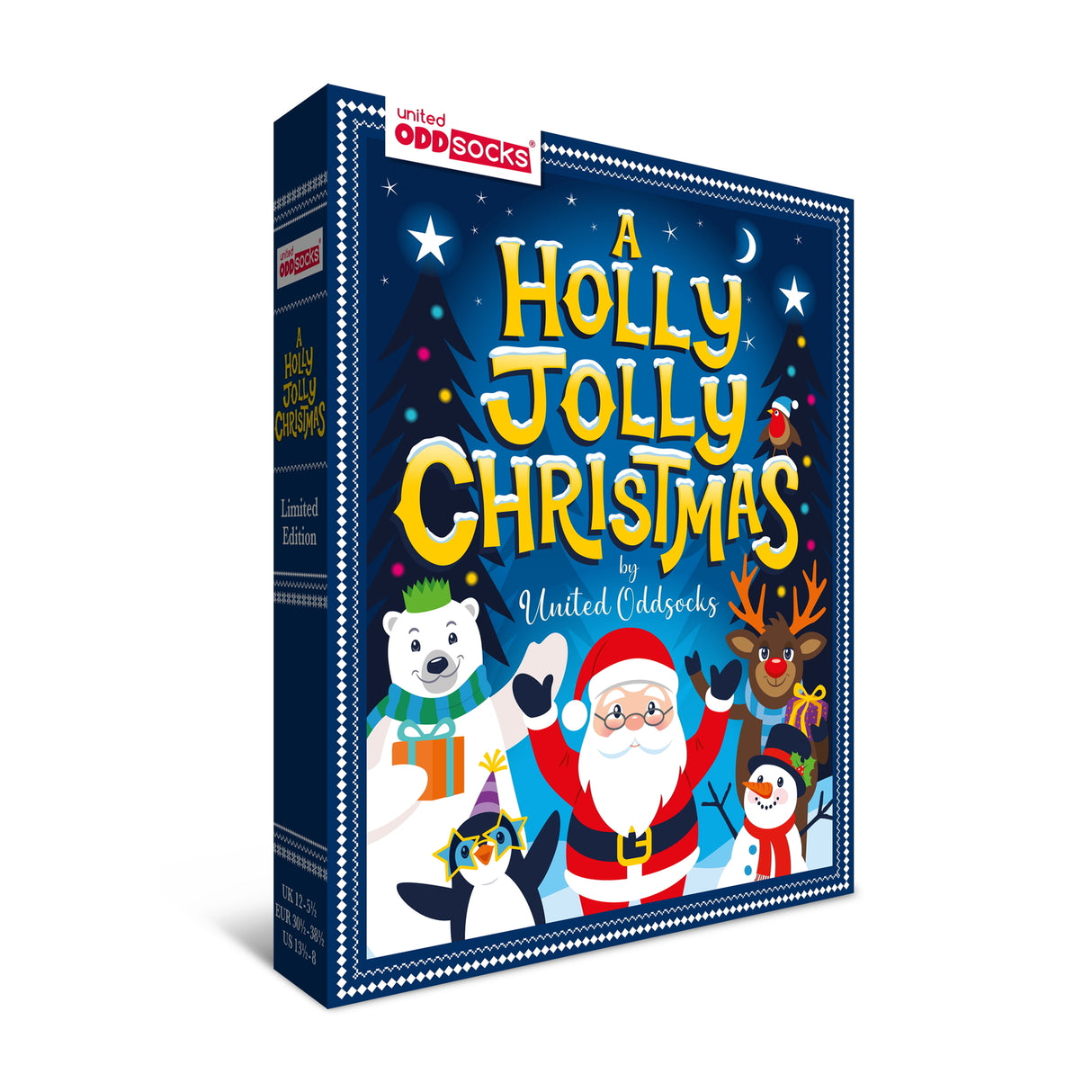 Holly Jolly Christmas Weihnachten Oddsocks Socken in 30,5-38,5 im 6er Set