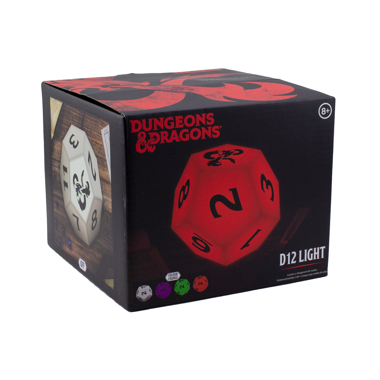 Dungeons and Dragons D12 Dekolampe mit Farbwechsel