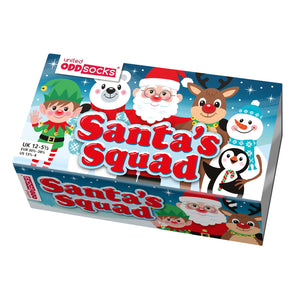 Santas Squad Weihnachten Oddsocks Socken für Kinder in 30,5-38,5 im 6er Set
