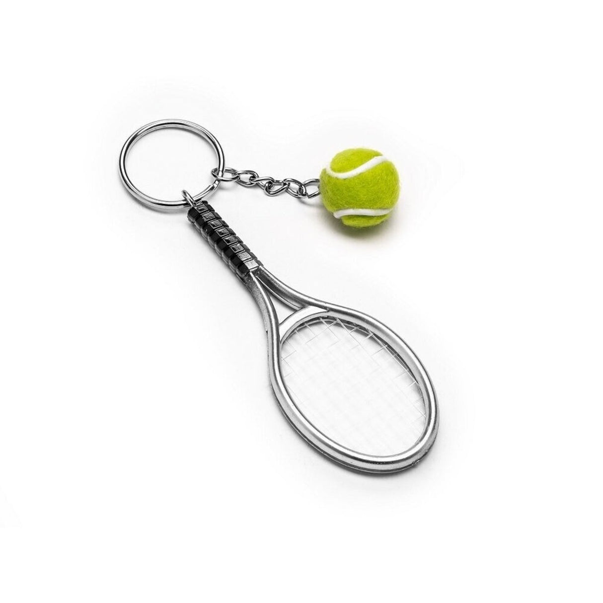 Tennisschläger Schlüsselanhänger mit Ball