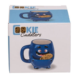 Blaues Monster Kaffeebecher mit Keksfach