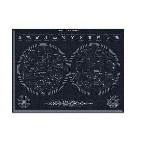 Sternzeichen Puzzle mit 300 Teilen und Glow in the dark Effekt