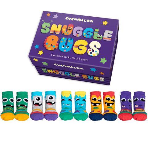 Snuggle Bugs Cucamelon Monster Socken für Kleinkinder (5 Paar)
