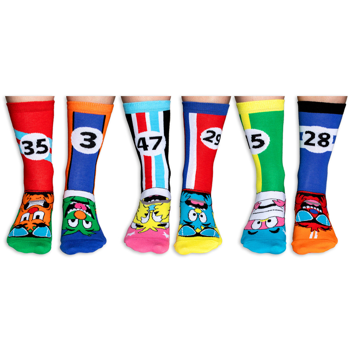 The Zoomers Rennwagen Oddsocks Socken in 30,5-38,5 im 6er Set