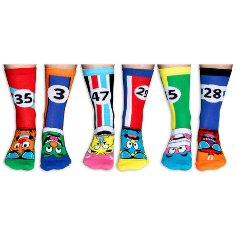 The Zoomers Rennwagen Oddsocks Socken in 30,5-38,5 im 6er Set