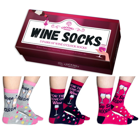 Wine Socks Wein Socken in 37-42 (3 Paare)