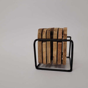 Toastbrotscheibe Untersetzer aus Holz im 6er Set