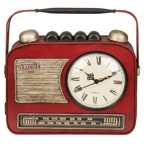 Retro Radio Schlüsselhalter mit Analoguhr