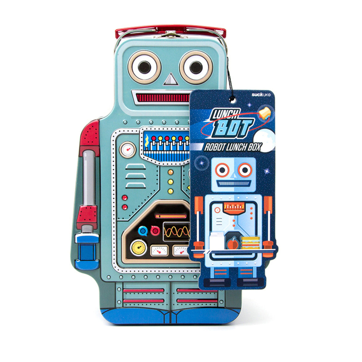 Roboter Vesperdose mit Henkel - Kaufen Sie jetzt die coole  Roboter-Vesperdose! –
