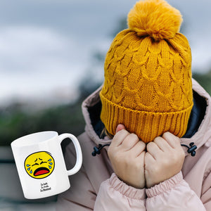 Kaffeebecher mit Spruch: Zu kalt. Zu früh. Zu Montag!