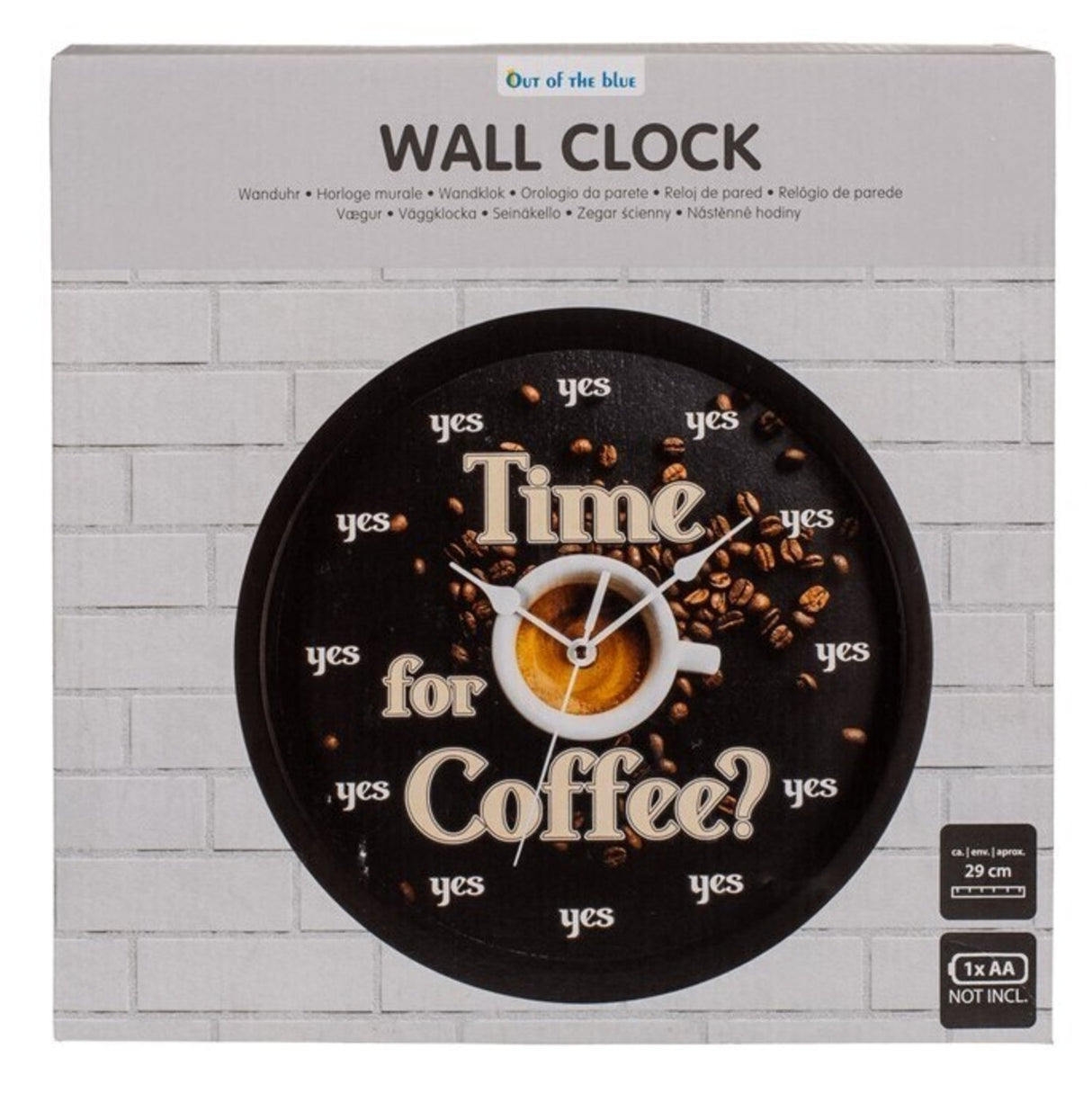 Time for Coffee Wanduhr