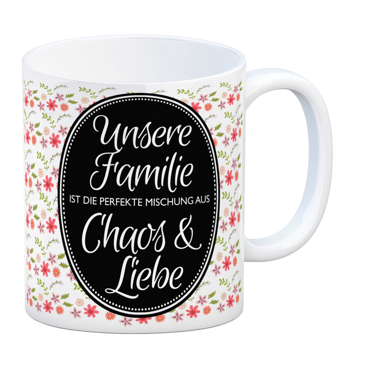 Kaffeebecher mit Spruch: Unsere Familie ist die perfekte ...