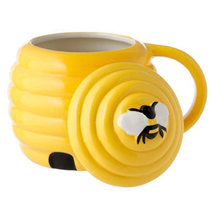 Bienenstock Kaffeebecher mit Deckel