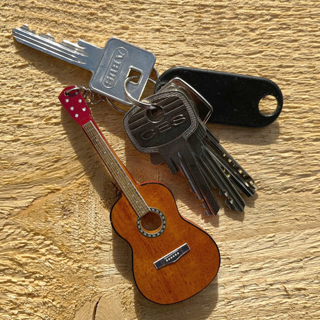 Akustik Gitarre Schlüsselanhänger