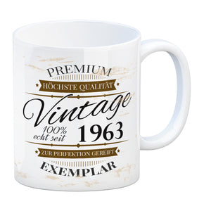 Vintage Tasse 100% echt seit 1963 - Premium Exemplar - Zur Perfektion gereift -