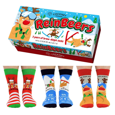 ReinBeers Rentier Socken in 39-46 im 6er Set