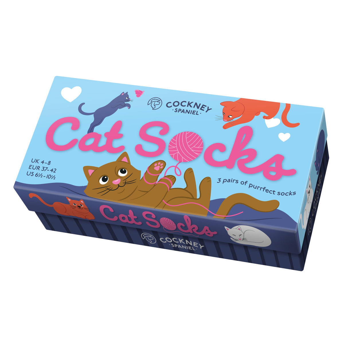 Cat Socks Katzen Socken in 37-42 (3 Paare)