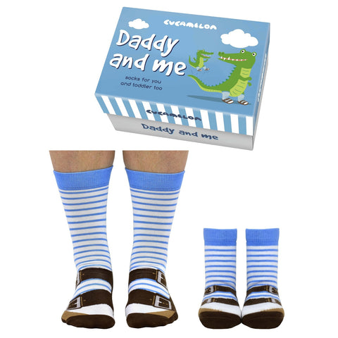Papa und ich Cucamelon Sandalen Socken für Vater und Kind (2 Paar)