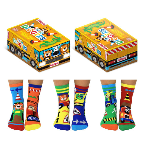 Little Diggers Baustelle Oddsocks Socken in 27-30 im 6er Set