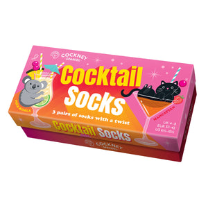 Cocktail Socks Tier Socken in 37-42 (3 Paare)