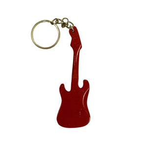 E-Gitarre Schlüsselanhänger in rot