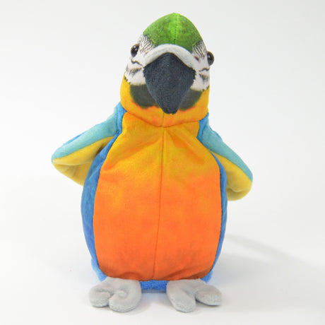 Laber Papagei Blauflügel-Ara Kuscheltier mit Sprachwiedergabe