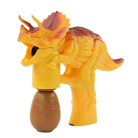 Triceratops Seifenblasenpistole mit Licht, Sound und Seifenlauge