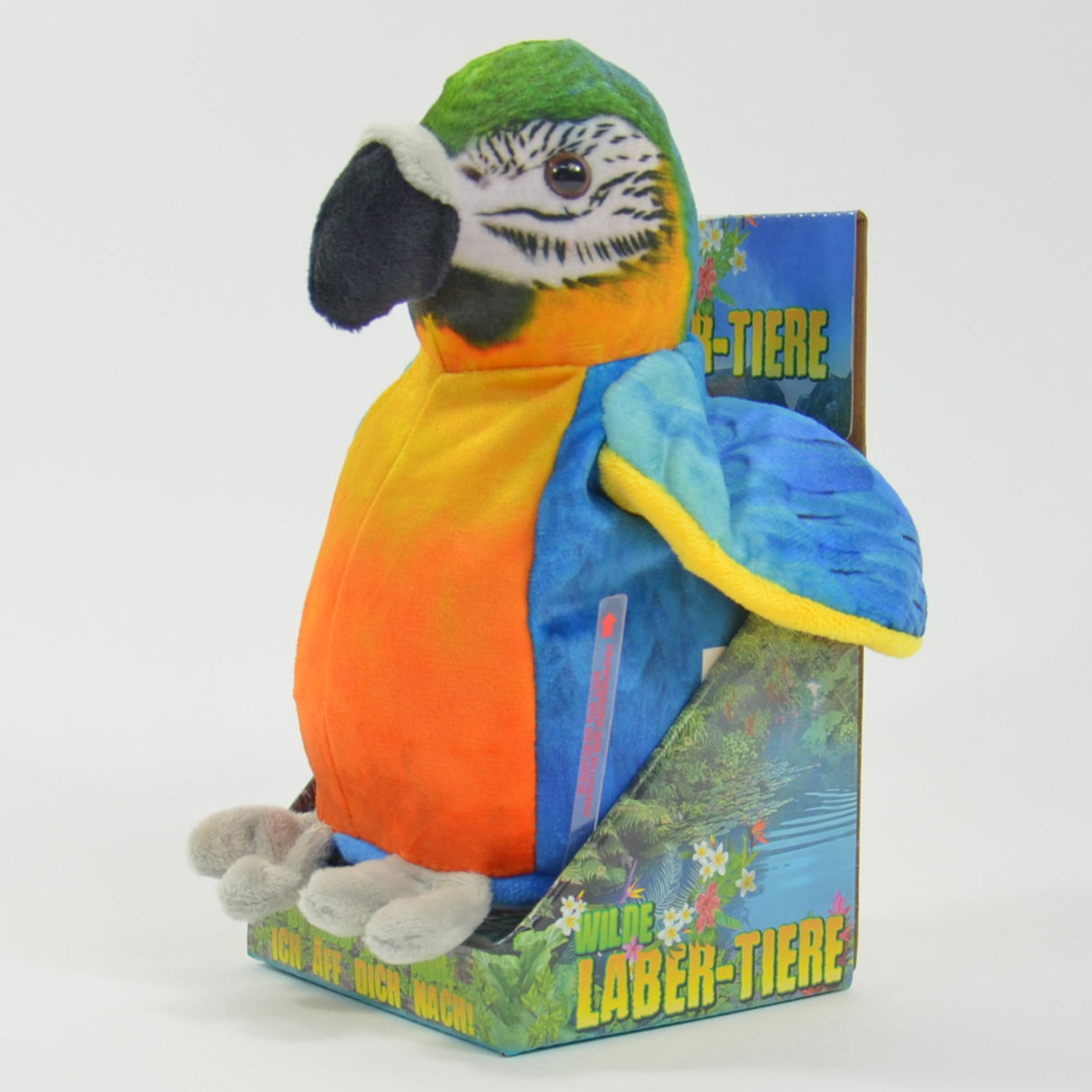 Labernder Papagei mit Sprachwiedergabe - Jetzt kaufen und lachen! -  Dekofigur Deko Figur lustig Jungen Geschenk lachen sprechender Vogel  sprechen –