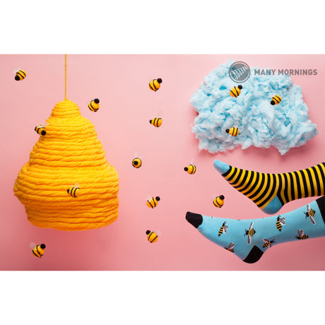 Bee Bee Many Mornings Socken mit Bienen in 35-38 im Paar