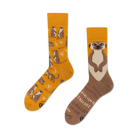 The Meerkat Many Mornings Socken mit Erdmännchen in 35-38 im Paar