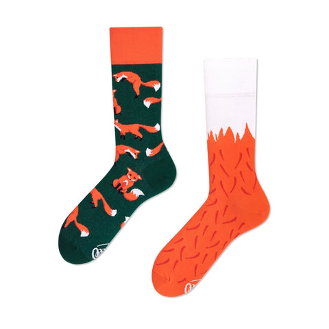 The Red Fox Many Mornings Socken mit Füchsen in 43-46 im Paar