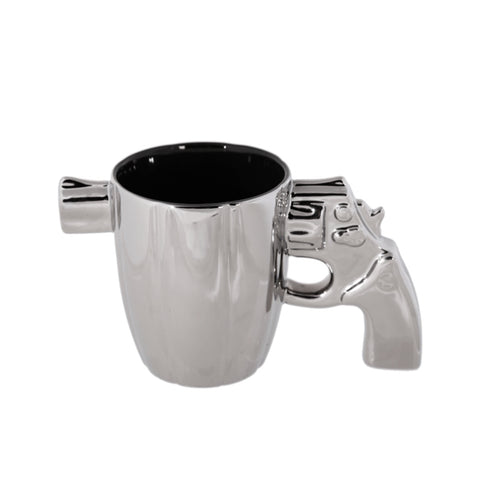 Revolver Kaffeebecher in silber
