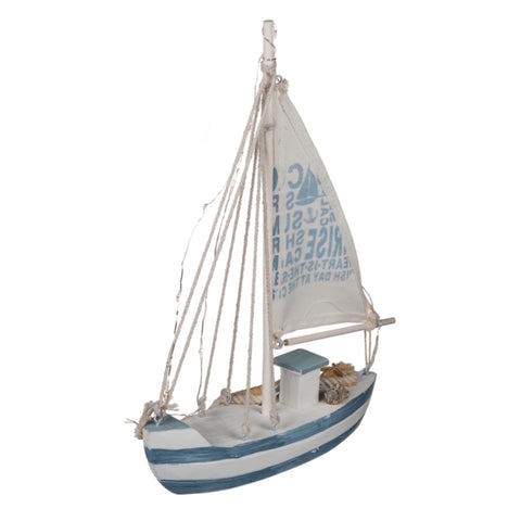 Holz-Segelschiff Dekoartikel mit LED