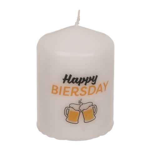 Happy Biersday Kerze