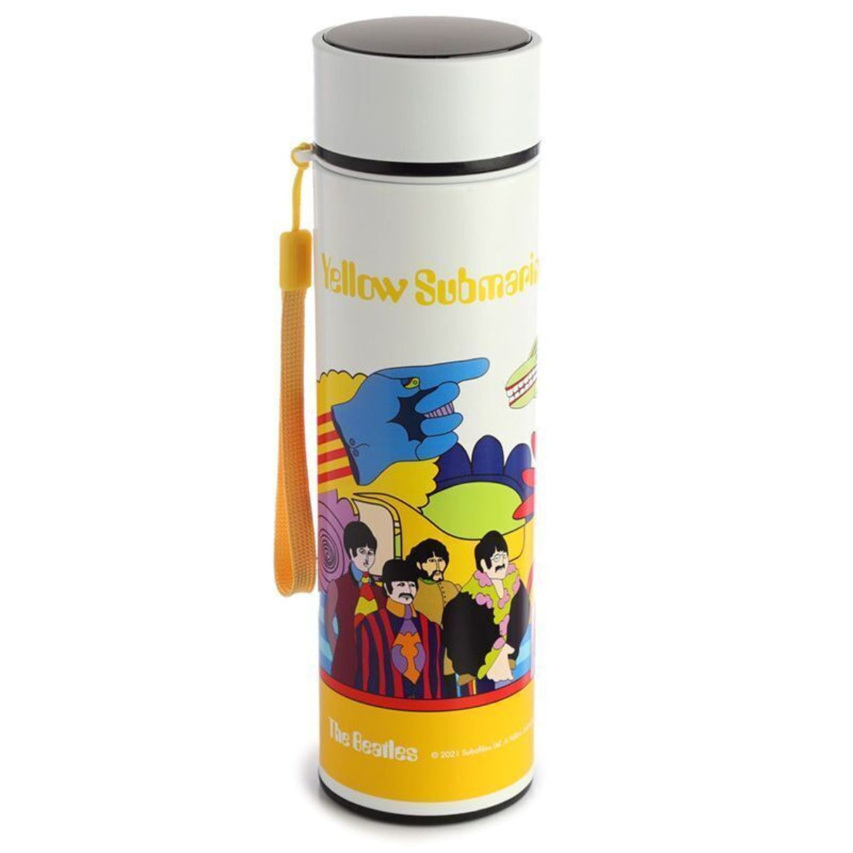 Yellow Submarine Beatles Trinkflasche mit Digital Thermometer