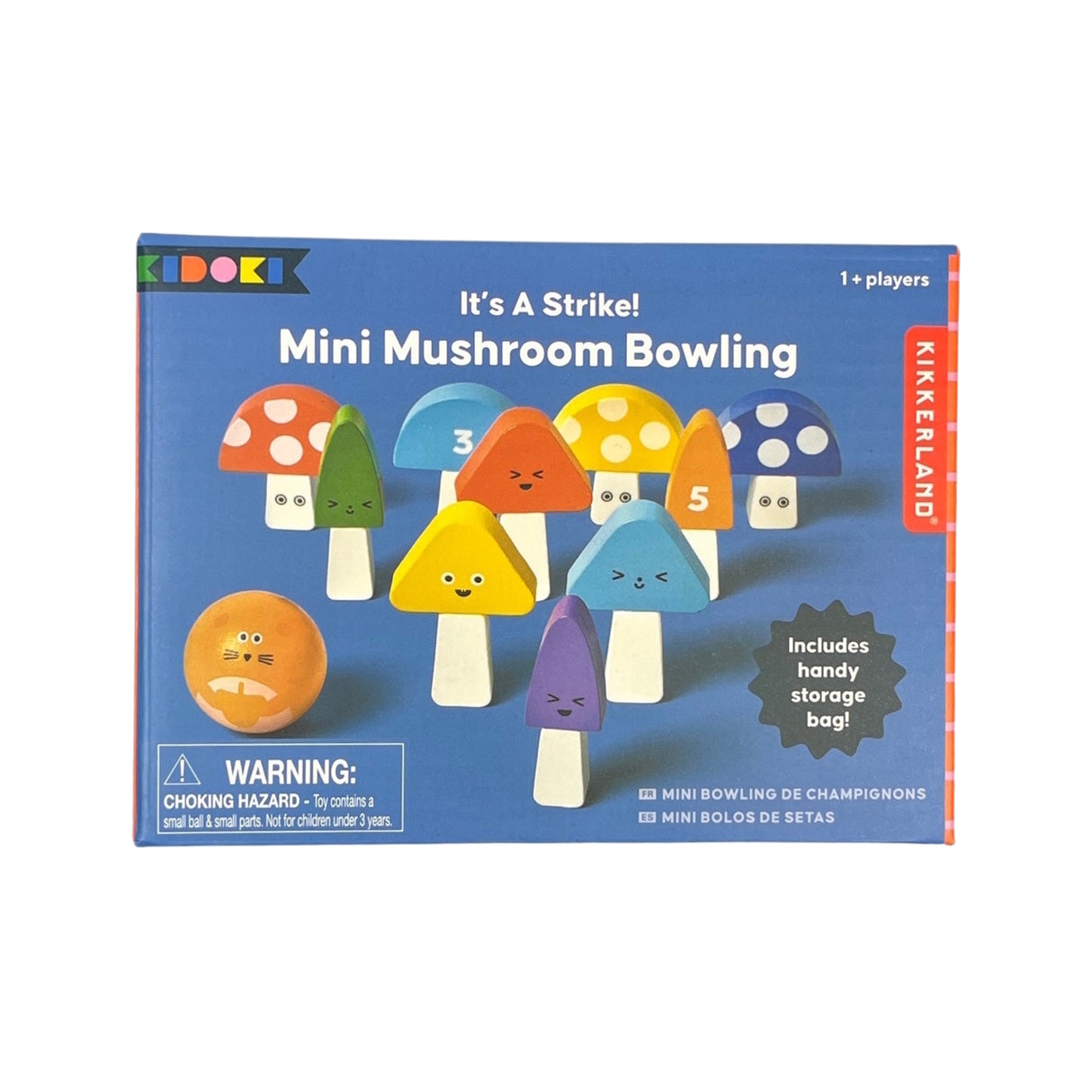 Mini Pilze Bowling mit 10 Kegeln