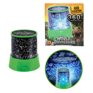 Dinosaurier 360 Grad Projektionslampe mit drei verschiedenen Lichtmodi