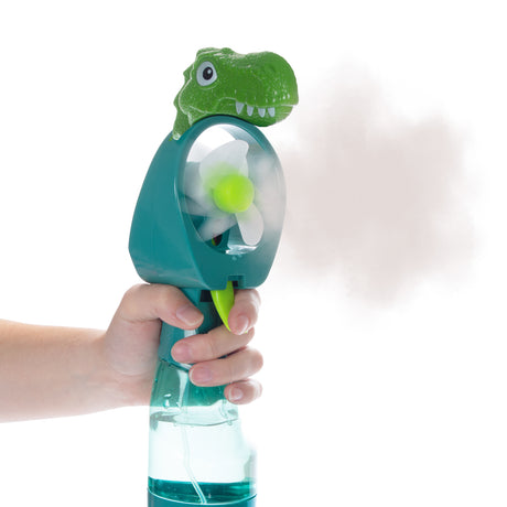 Dinosaurier Handventilator mit Sprühflasche