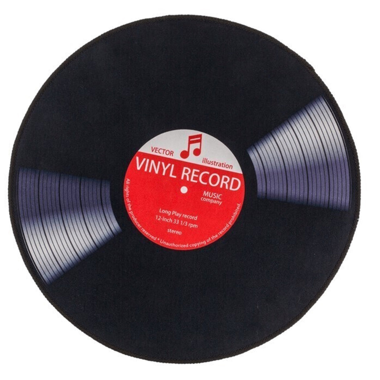 Schallplatte Vinyl Fußmatte mit ca. 60cm Durchmesser