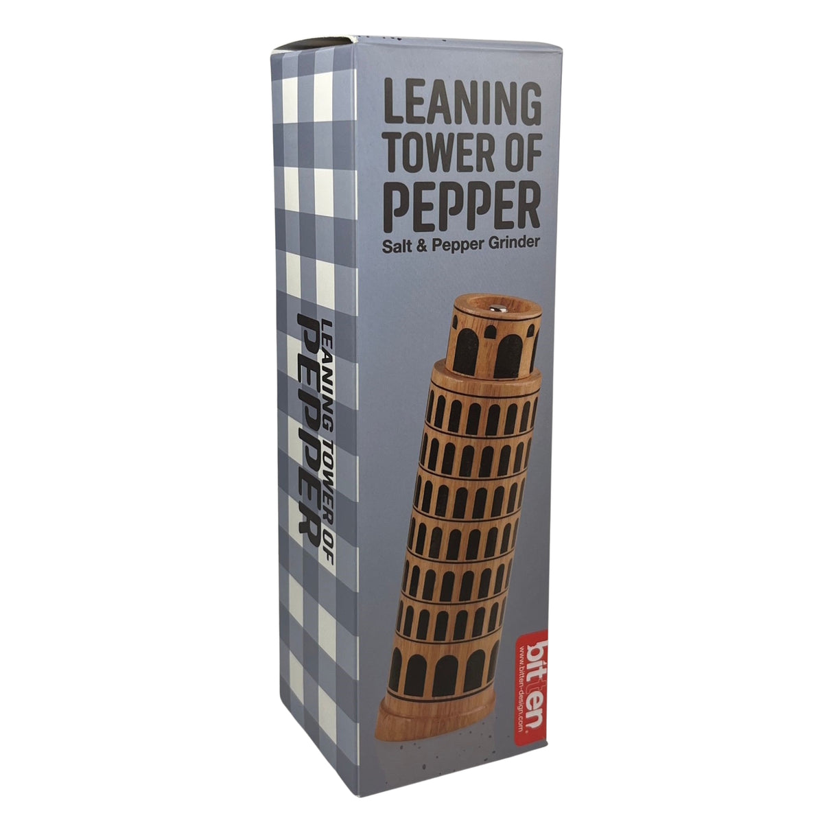 Der schiefe Turm Pfeffermühle aus Holz