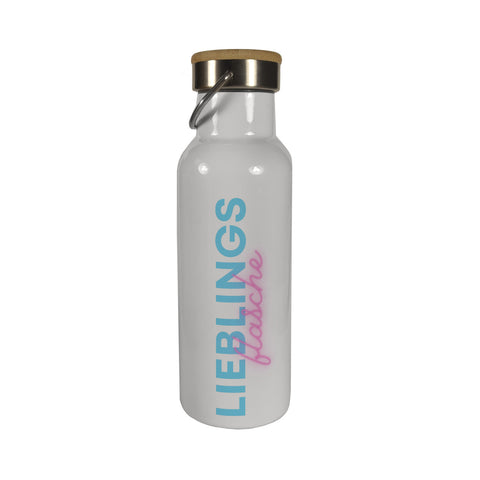 Lieblingsflasche Thermoflasche mit Bambusdeckel