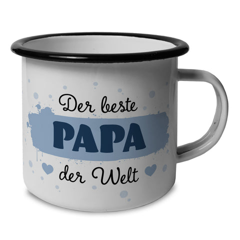 Der beste Papa der Welt Emailletasse