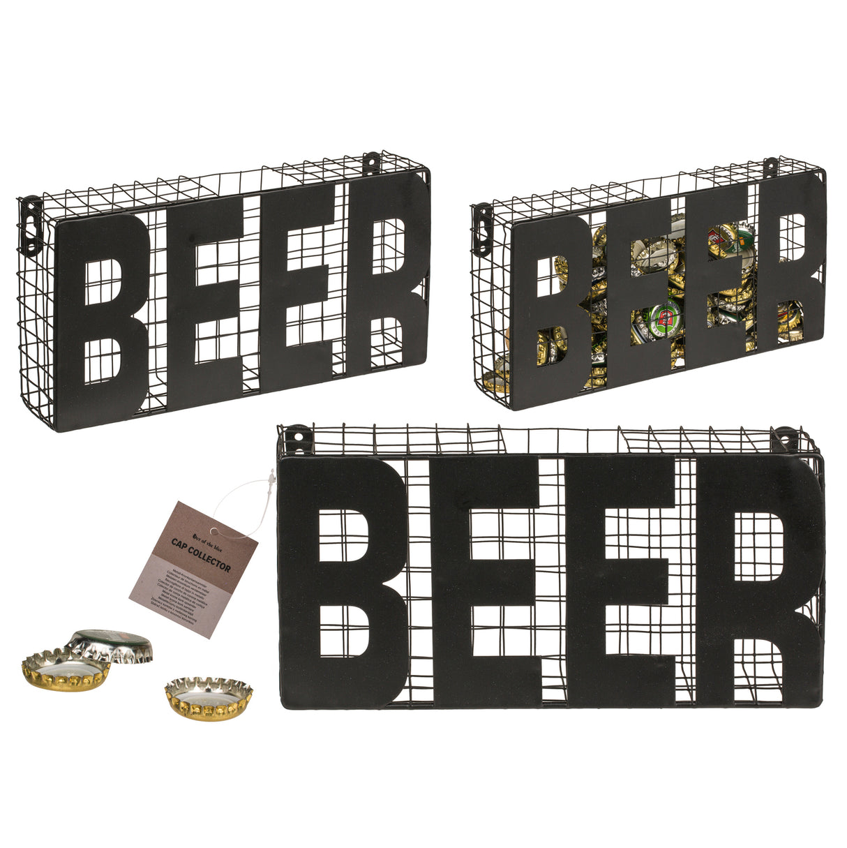 Beer Kronkorkensammler Dekoartikel aus Metall