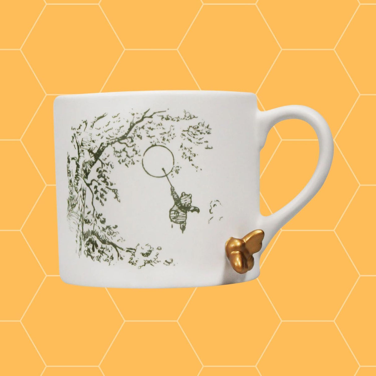 Disney Winnie Puuh Kaffeebecher mit goldener Biene