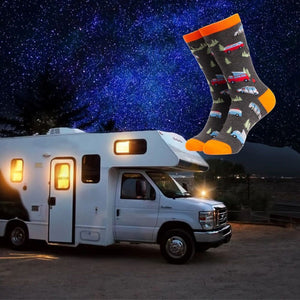 Van Life Camping Soctopus Socken in 43-46 im Paar