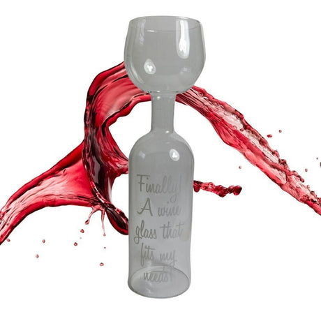 Weinflasche XXL Weinglas mit 750ml Fassungsvermögen