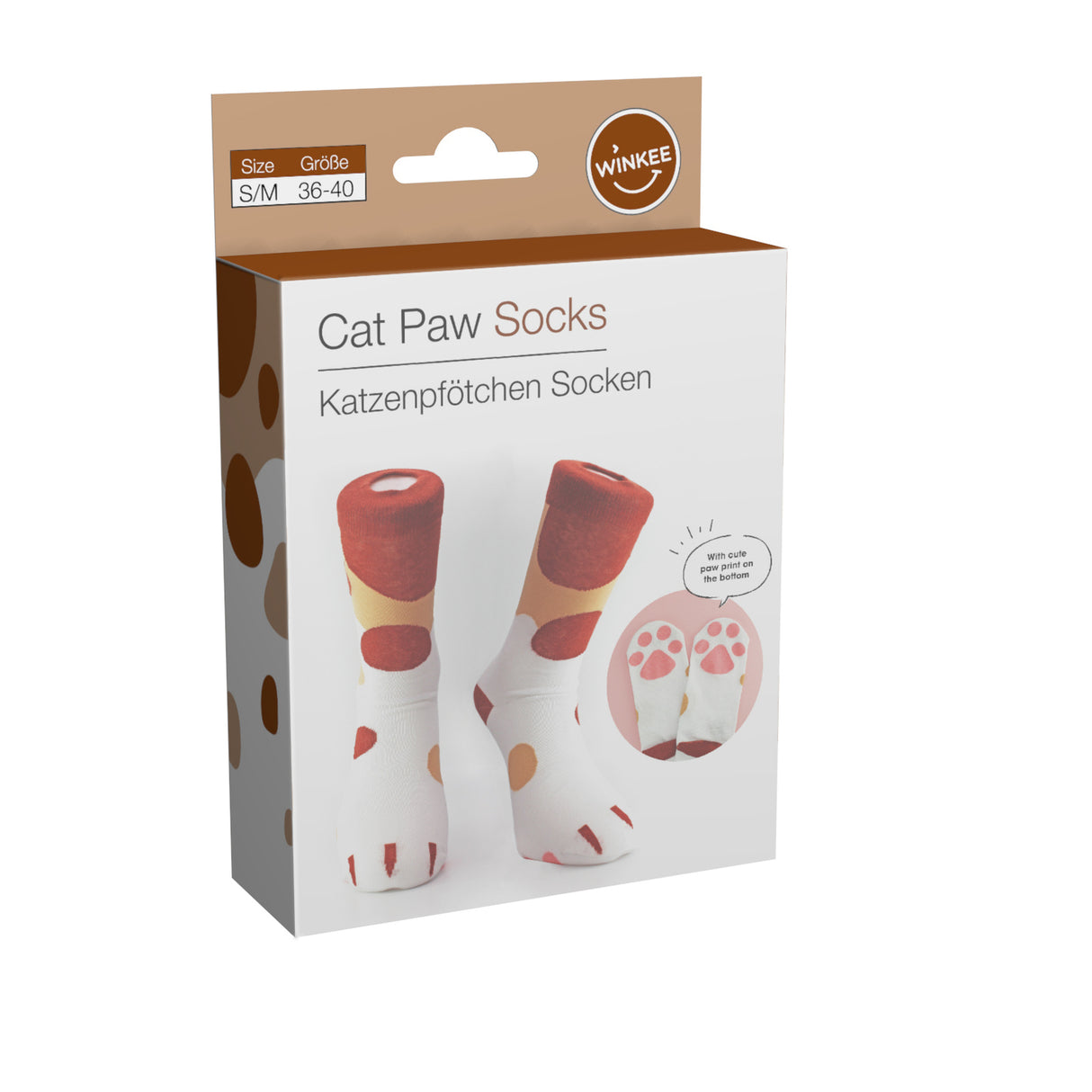 Katzenpfoten Socken in 36-40 im Paar