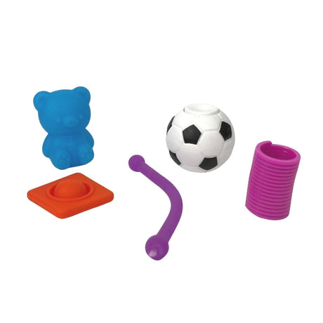 Mini Anti-Stress Spielzeug mit 5 Fidgetz in zufälliger Auswahl